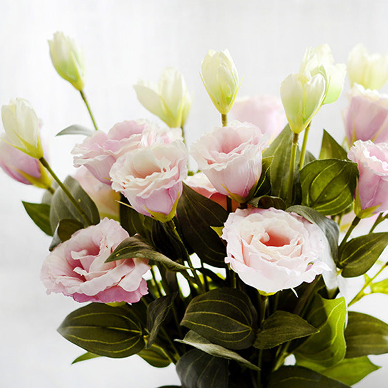Trident Eustoma Flowers, Home Decorations, Artificial Flowers