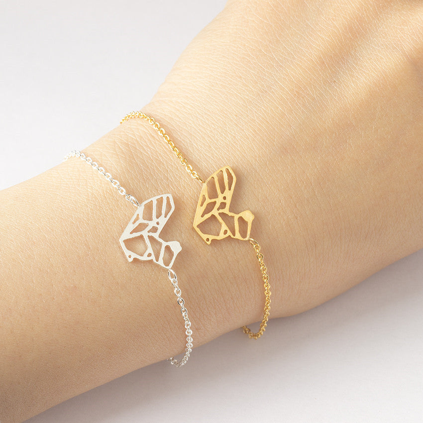 woman jewelry origami squirrel Bracelet